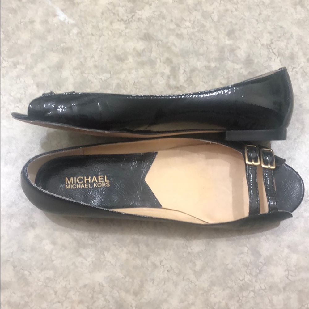 COPY - Micheal Kors peep toe with buckles flats 🥿 - Picture 2 of 4